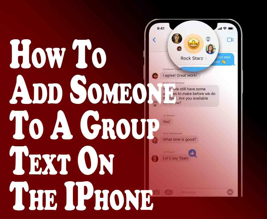 Add Someone To A Group Text On The IPhone